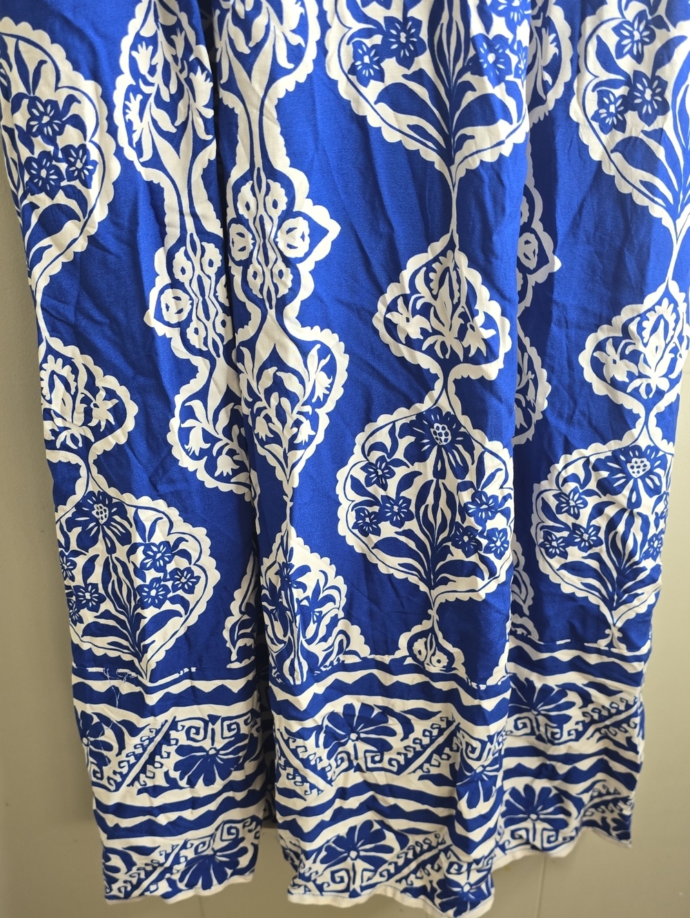 Baltic Born Deli Midi Dress Blue Print Size Small - Picture 6 of 12